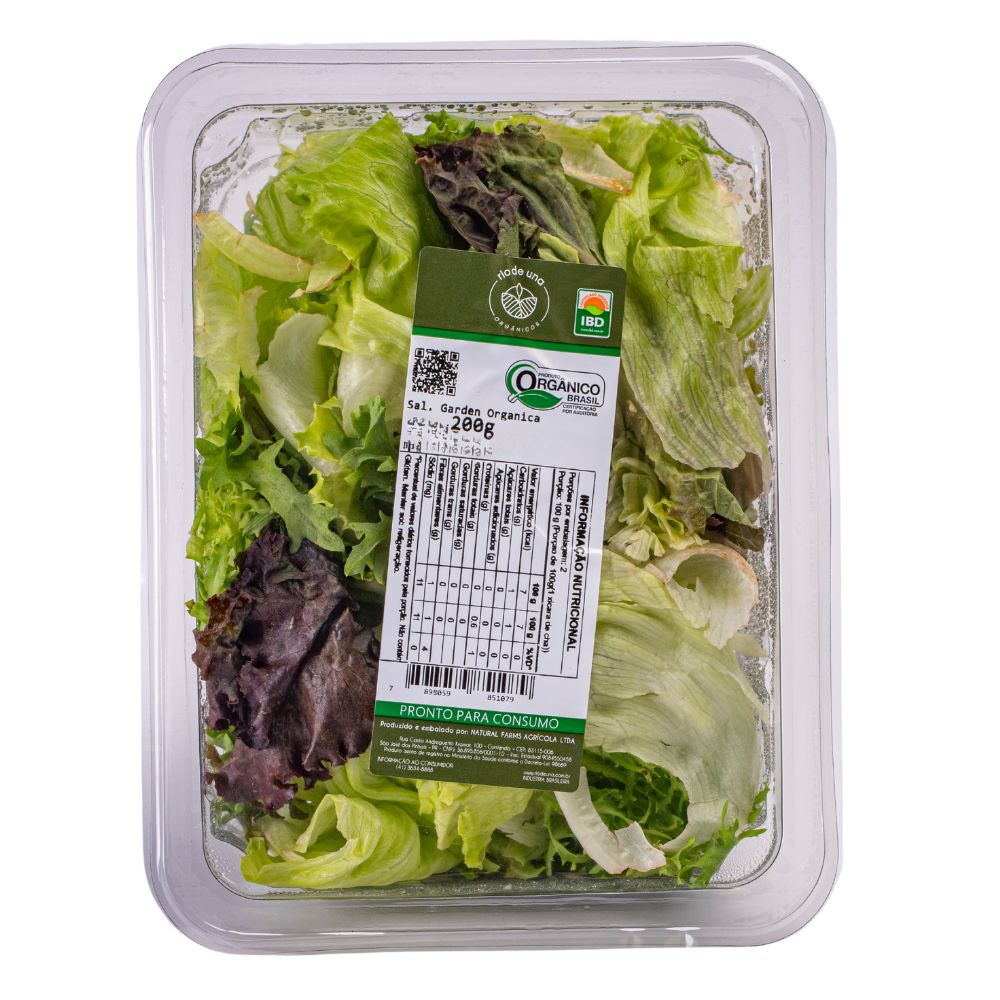 Salada Orgânica Garden Rio de Una 200g
