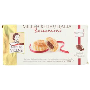 Folhado Italiano Matilde Vicenzi Bocconcini com Chocolate 125g