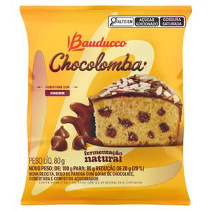 Chocolomba Bauducco Gotas de Chocolate Cobertura Cacau e Confeitos Açucarados 80g