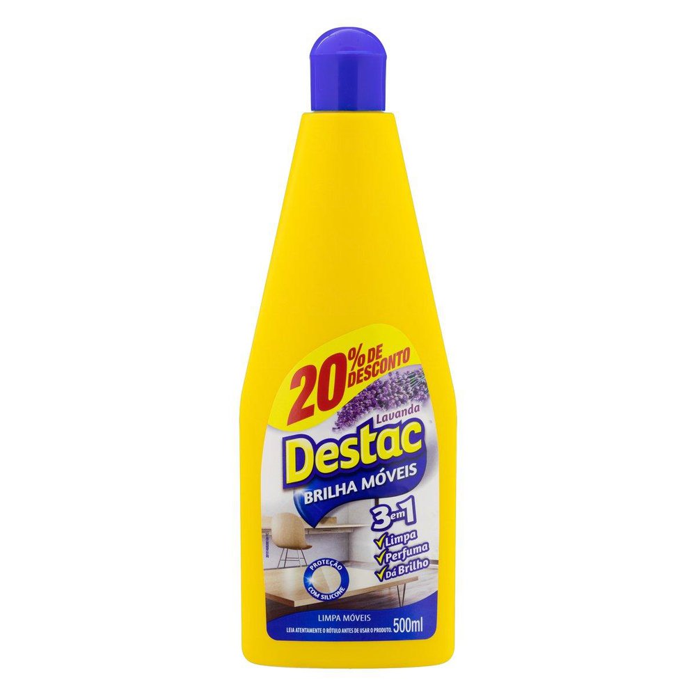 Lustra Móveis Destac Lavanda 500 mL