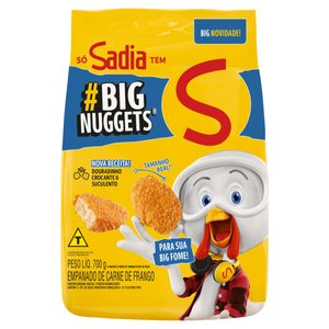 Empanado de Frango Tradicional Sadia Nuggets Pacote 700g Embalagem Econômica