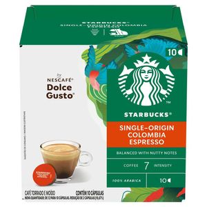 Starbucks Espresso Colombia By Nescafé Dolce Gusto 10 Cápsulas