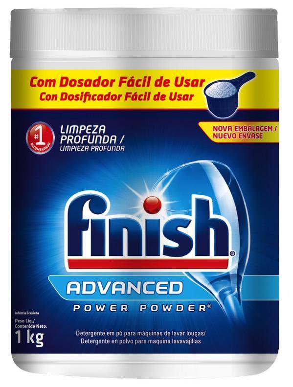 Detergente em Pó Finish Power Advanced 1kg