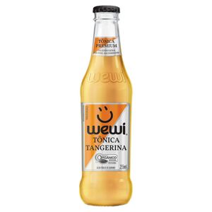 Água Tônica Orgânica Tangerina Zero Sódio Wewi Premium Garrafa 255ml