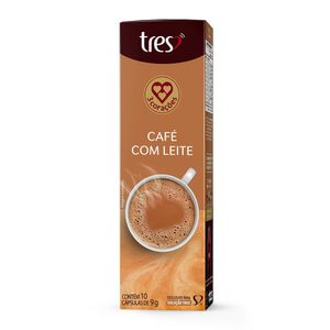 Cápsula de Café com Leite 3 Corações 10 Unidades