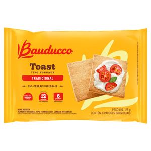 Torrada Tradicional Bauducco Toast Pacote 128g 6 Unidades