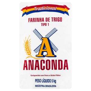 Farinha de Trigo Tipo 1 Anaconda Pacote 5kg