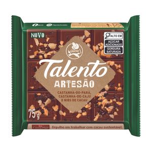 Talento Artesão Castanhas e Nibs 75g