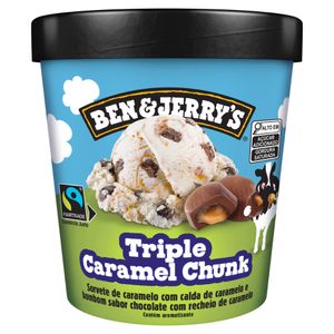 Sorvete Triple Caramel Chunk Ben & Jerry's Pote 458ml