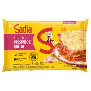 Lasanha Presunto e Queijo Sadia Pacote 600g