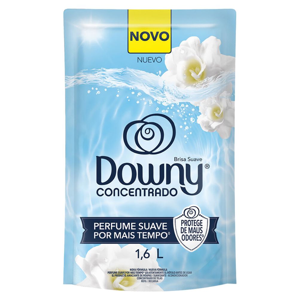 Amaciante de Roupa Concentrado Brisa Suave Downy Sachê 1,6L Refil