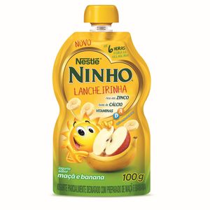 Iogurte Maçã e Banana Ninho Lancheirinha Squeeze 100g