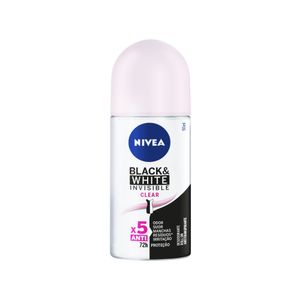 Nivea Desodorante Antitranspirante Roll On Invisible Black & White Clear 50ml