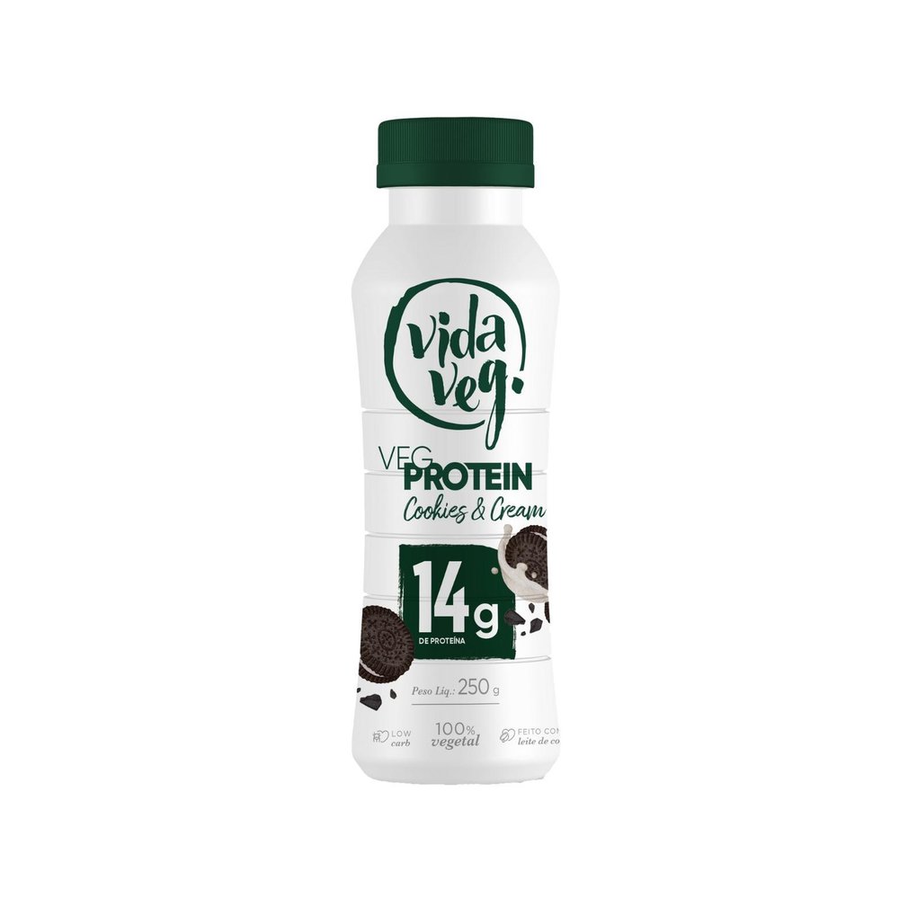 Iogurte Vida Veg Protein 14 Cookies 250g