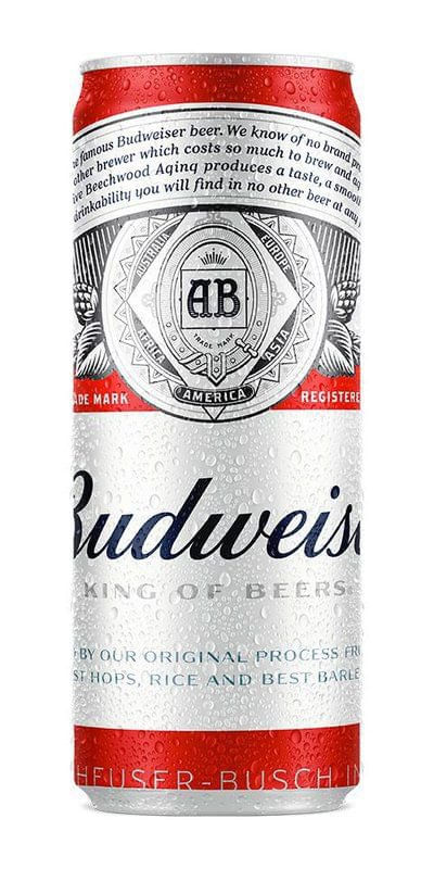 Cerveja Budweiser American Lager Lata 350ml