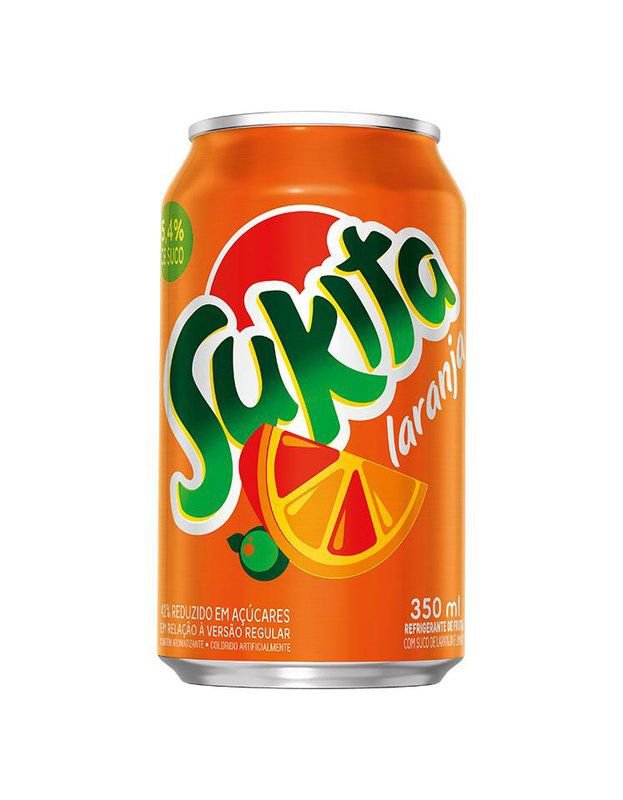 Refrigerante Sukita Laranja Lata 350ml