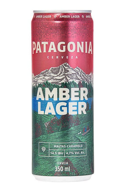 Cerveja Amber Lager Patagonia Lata 350ml