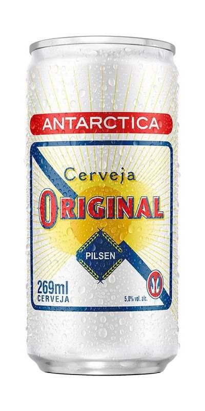 Cerveja Pilsen Antarctica Original Lata 269ml