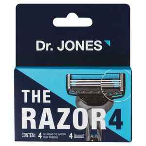 Carga de Aparelho para Barbear Dr. Jones The Razor4 4 Unidades