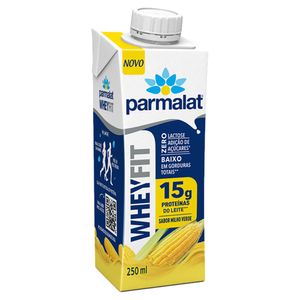 Bebida Láctea UHT Milho Verde Zero Lactose Parmalat Wheyfit Caixa 250ml