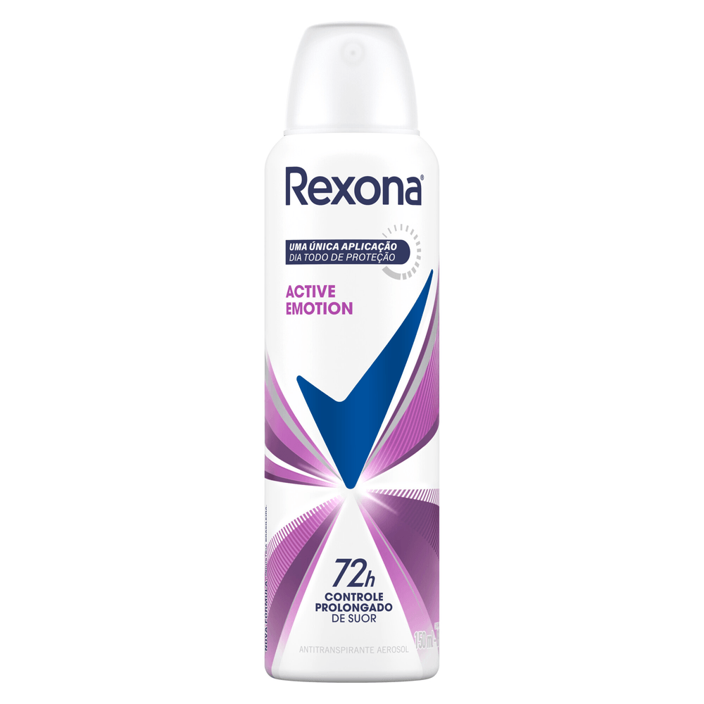 Antitranspirante Aerossol Active Emotion Rexona 150ml Spray