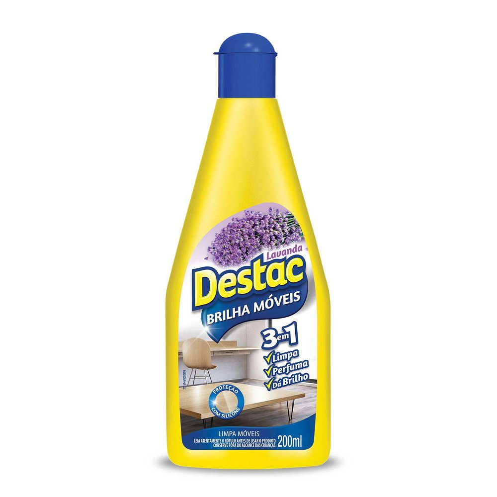 Brilha-Móveis Lavanda Destac Squeeze 200ml
