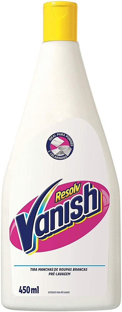 Tira-Manchas Líquido Roupas Brancas Pré-Lavagem Vanish Resolv Squeeze 450ml