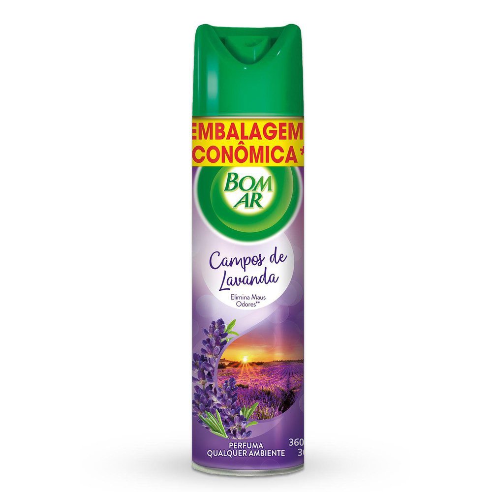 Neutralizador de Odores 6 em 1 Lavanda Air Wick Bom Ar Frasco 360ml Embalagem Econômica