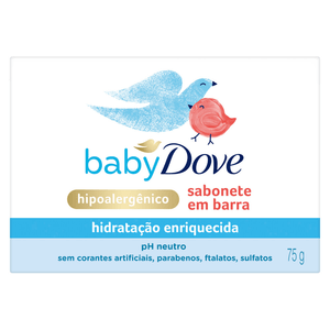 Sabonete Bebê Barra Hidratação Enriquecida Dove Baby Caixa 75g