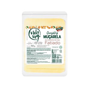 Queijo Mussarela Vegano de Castanha de Caju Fatiado Vida Veg 150g