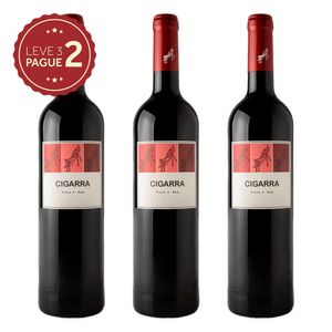 Vinho Português Cigarra Tinto 750ml Leve 3 Pague 2 KIT PRONTO