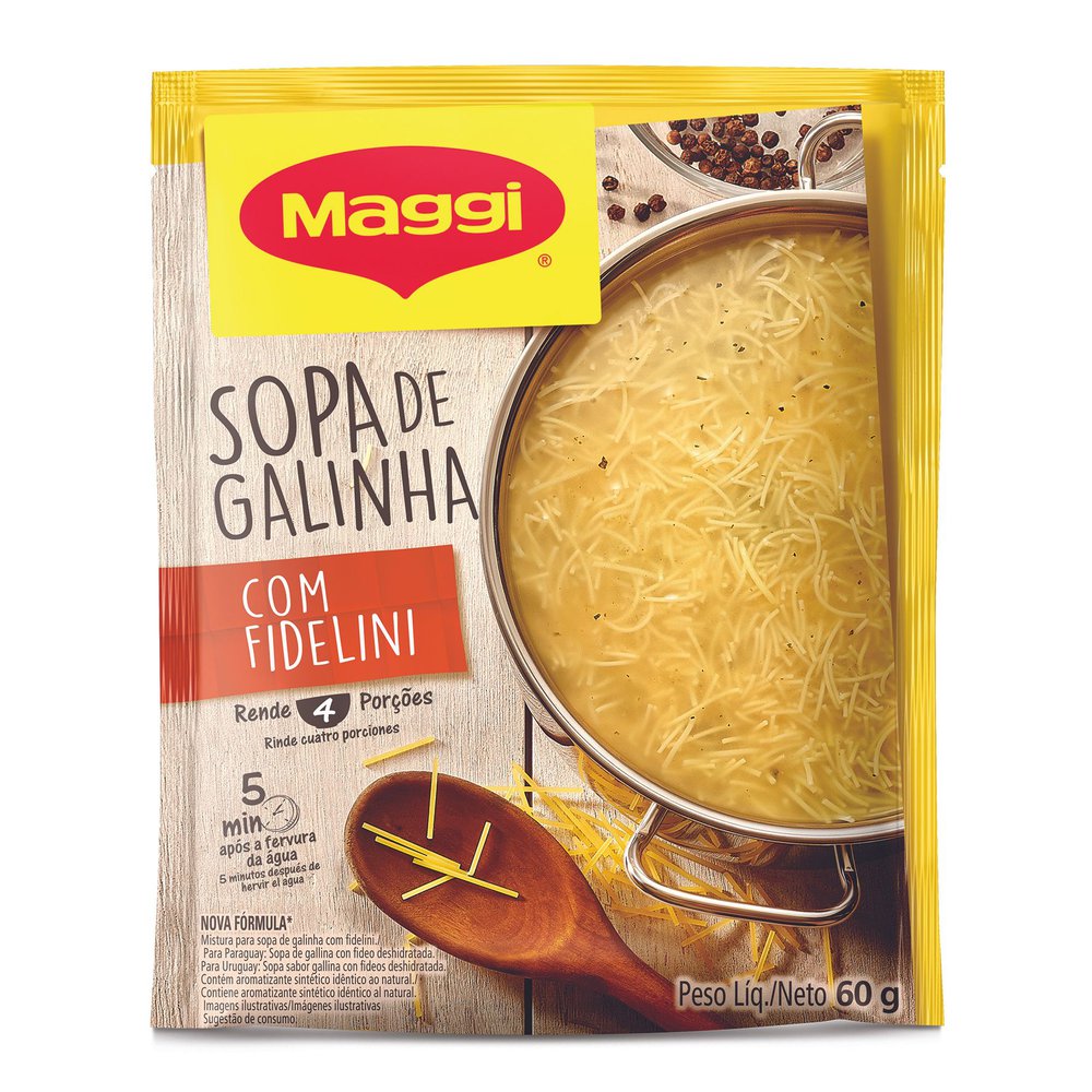 Sopa de Galinha Com Fideline Maggi 60g