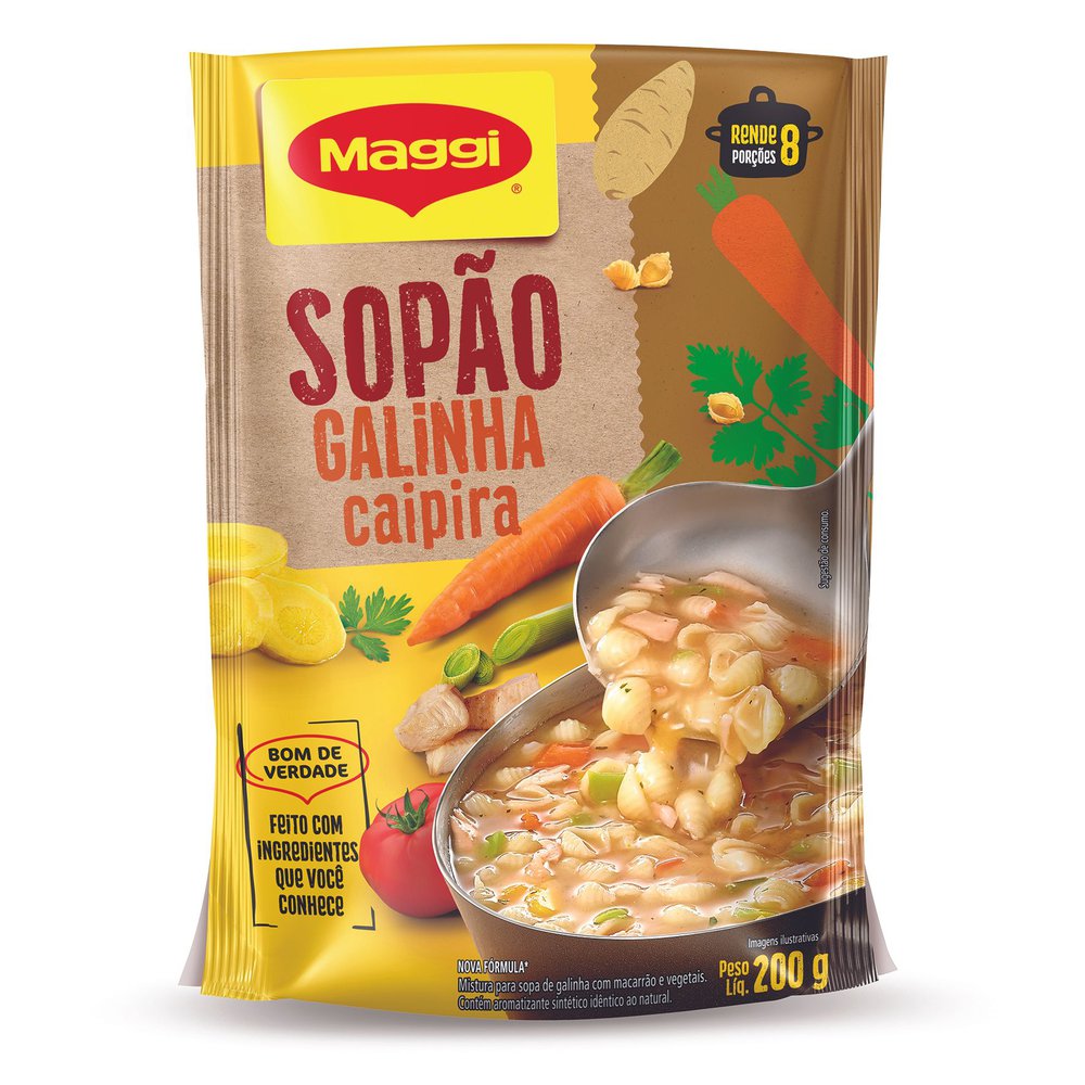 Sopão Galinha Caipira Maggi Sachê 200g