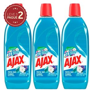 Limpador Ajax Festa das Flores 1L Leve 3 Pague 2 KIT PRONTO