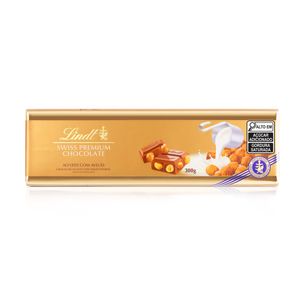 Chocolate Lindt Gold Bar Tablete Ao Leite com Avelãs 300g