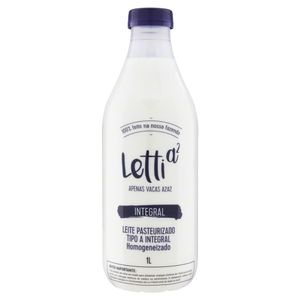 Leite Pasteurizado Homogeneizado Tipo A Integral Letti a² Garrafa 1L