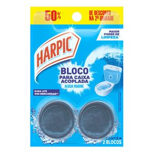 Harpic Limpador e Aromatizador Sanitário para Caixa Acoplada Marine 50% off 2 unidades