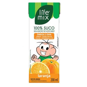 Suco Life Mix Turma Da Mônica Laranja 200ml