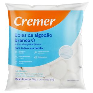 Algodão em Bolas Cremer Pacote 50g