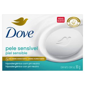 Sabonete Barra Dove Pele Sensível Caixa 90g