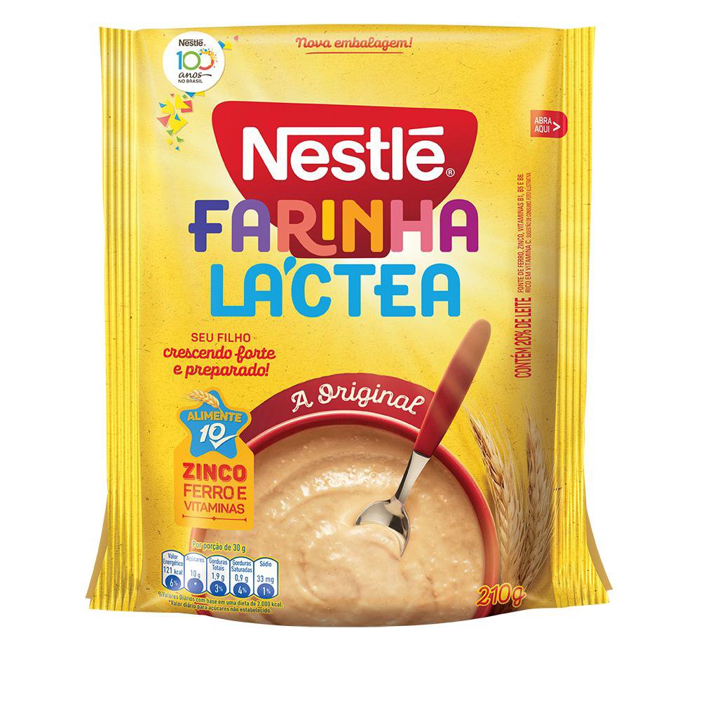 Farinha Láctea Tradicional Nestlé Sachê 210g