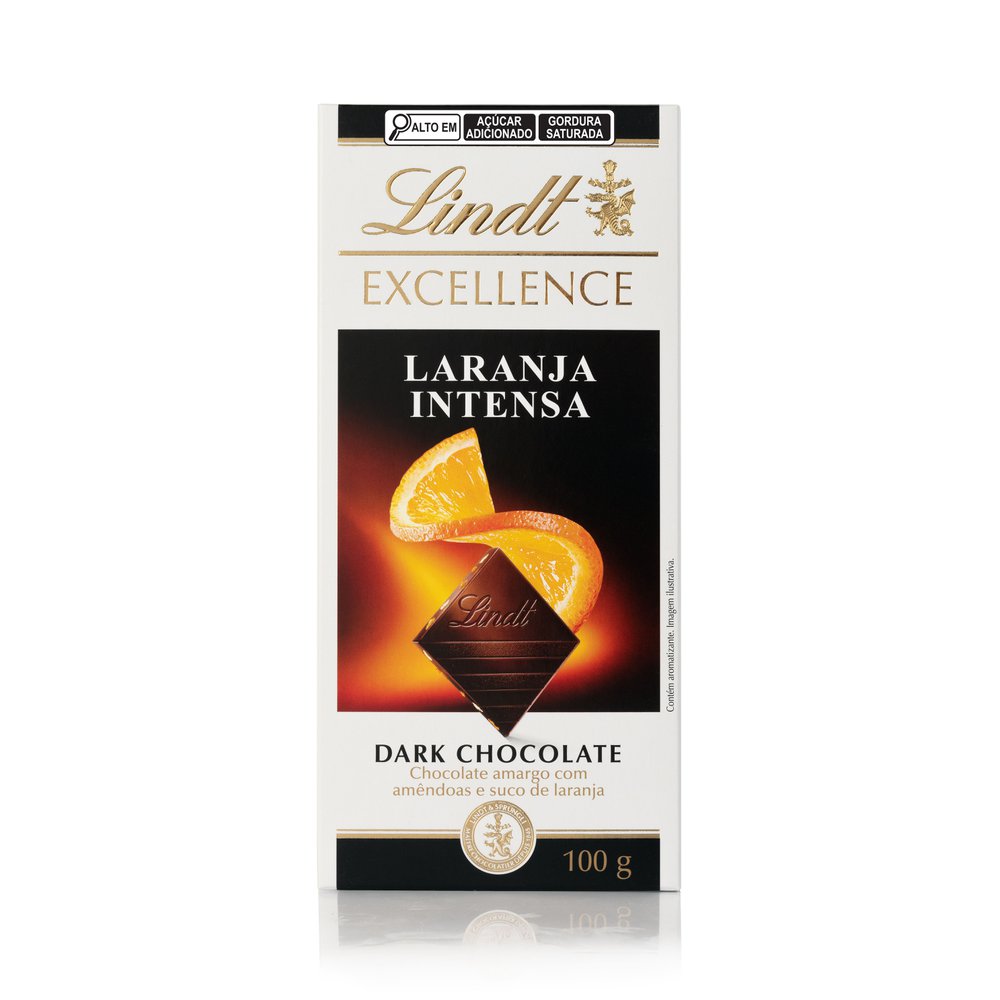 Chocolate Lindt Excellence Tablete Dark Laranja 100g