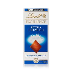 Chocolate Lindt Excellence Barra Extra Cremoso ao Leite 100g