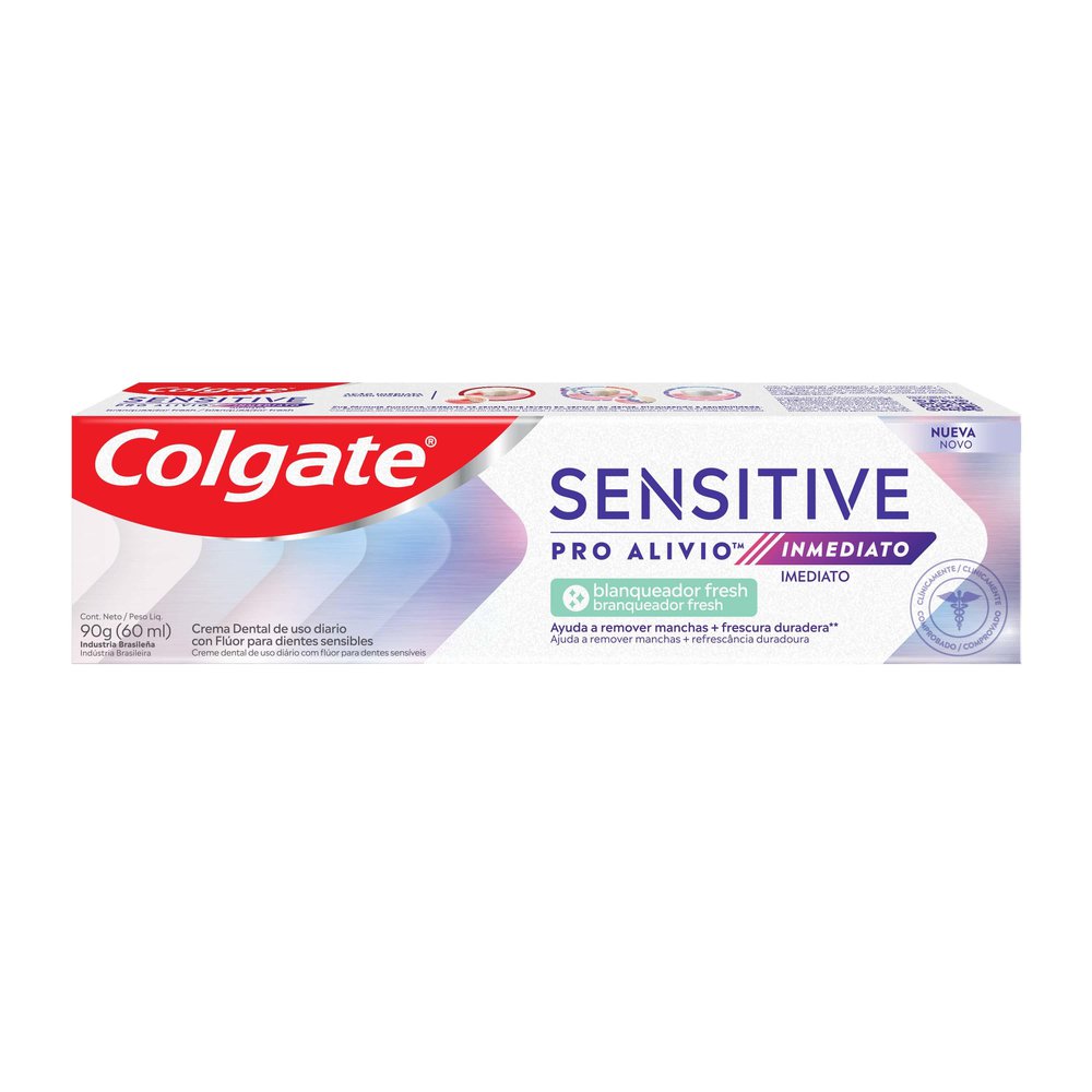 Creme Dental Colgate Sensitive Pro Alívio Imediato Braqueador Fresh 90g