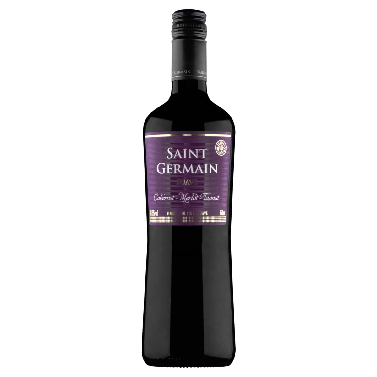 Vinho Brasileiro Tinto Suave Saint Germain Cabernet Merlot Tannat Serra Gaúcha Garrafa 750ml