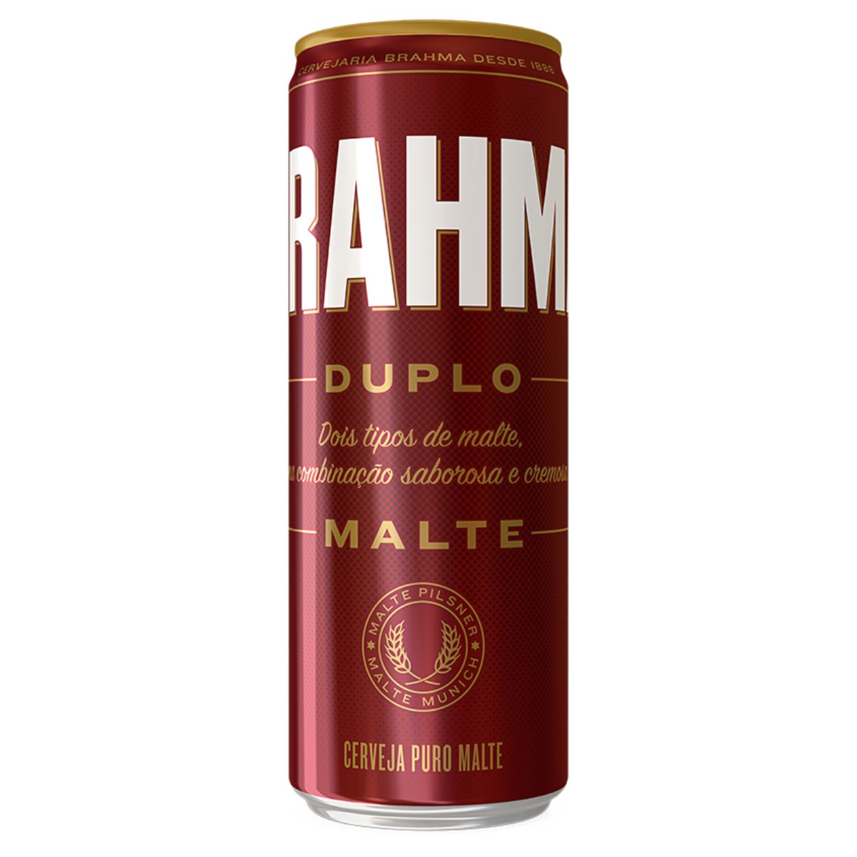 Cerveja Brahma Duplo Malte Puro Malte Lata 350ml