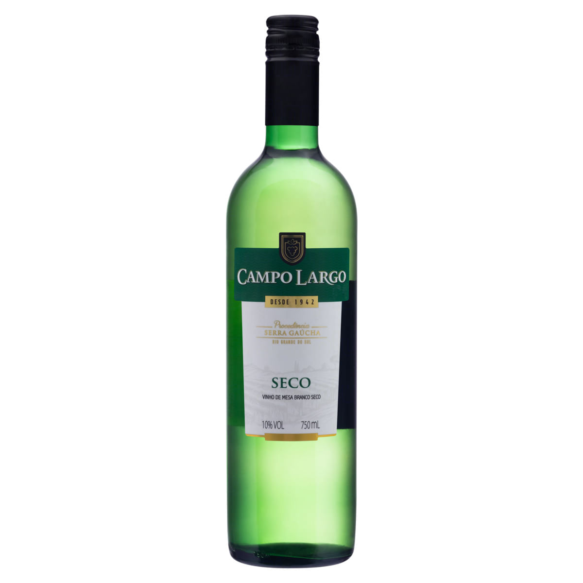 Vinho Brasileiro Branco Seco Campo Largo Serra Gaúcha Garrafa 750ml