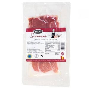 Presunto Espanhol Fatiado Jamón Serrano Bodega 100g