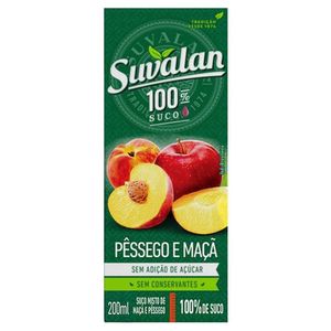 Suco Suvalan Pêssego e Maçã 100% 200ml