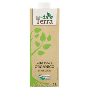Chá Mate Orgânico Limão Poder da Terra Caixa 1L